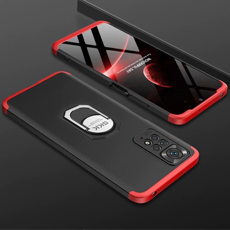 [ FREE SHIPPING] Redmi Note 11 - Gkk Original Shock Proof Full Protection Cover 360 Case With Ring Holder