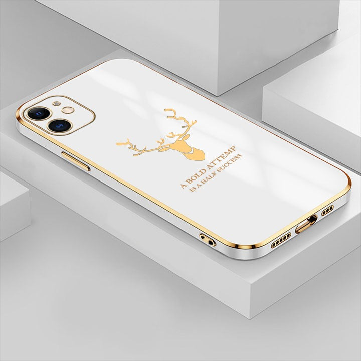 [ FREE SHIPPING] Luxury 6D Plating Case For Iphone 11 Markhor Platting Back Cover Soft Silicone Square Phone Cases