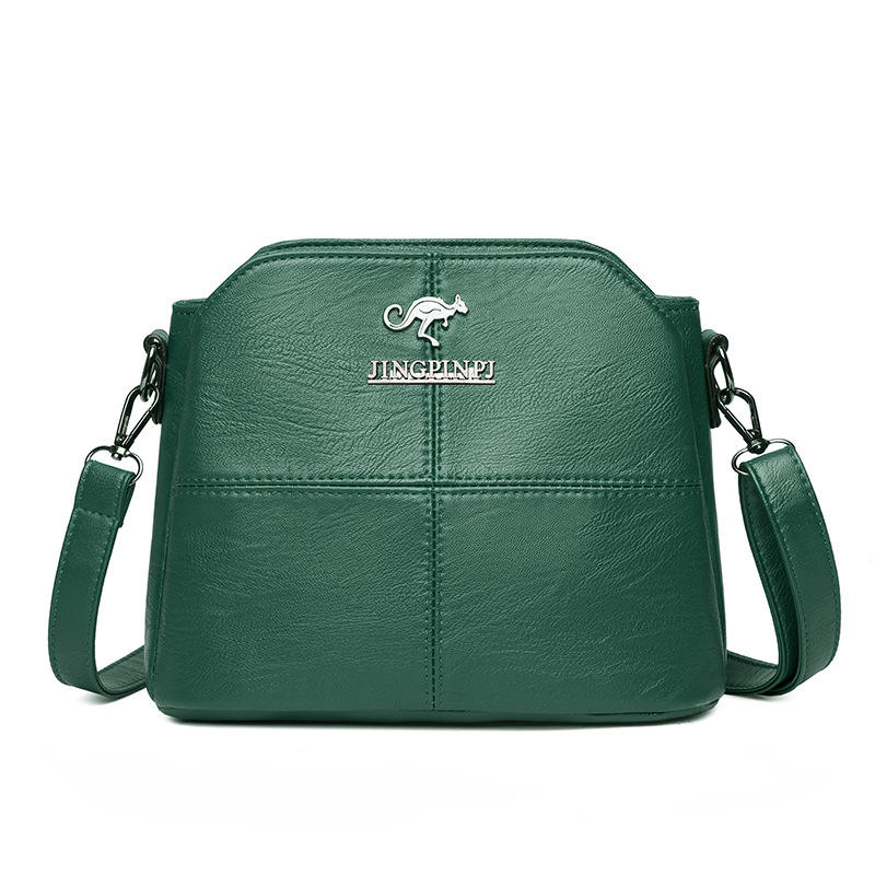 Female Shoulder Crossbody Bags for Ladies Soft High Quality Leather Luxury Kangaroo Brand Handbags
