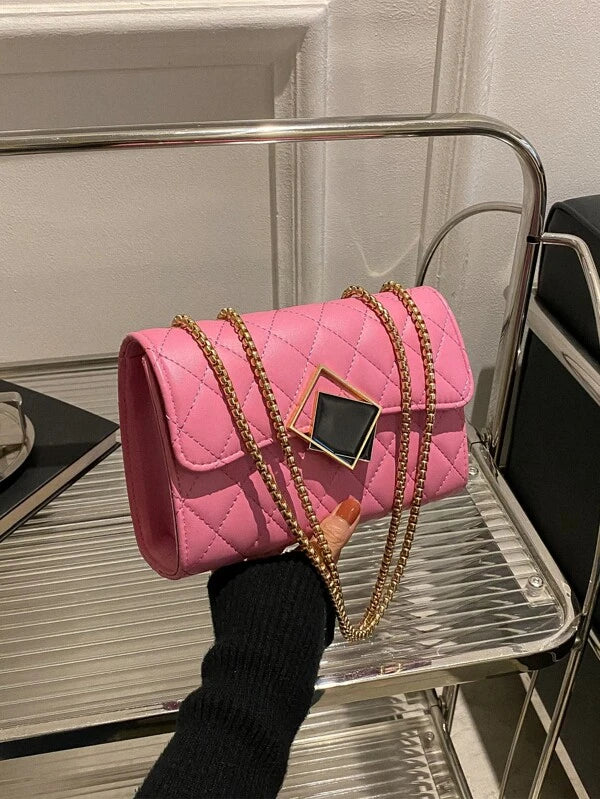 Embroidery Thread Pu Leather Crossbody Crystal Bag For Women Fashion Shoulder Bag Female Handbags