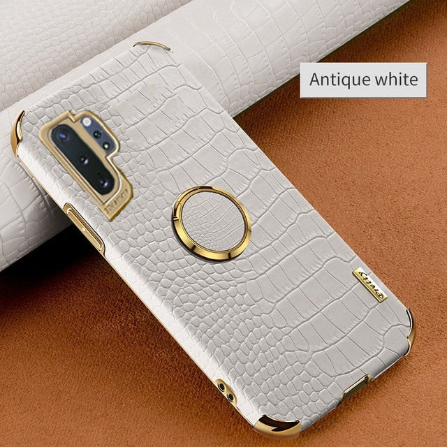 [ FREE SHIPPING] Crocodile Pattern Leather Case For Samsung Note 10 Plus