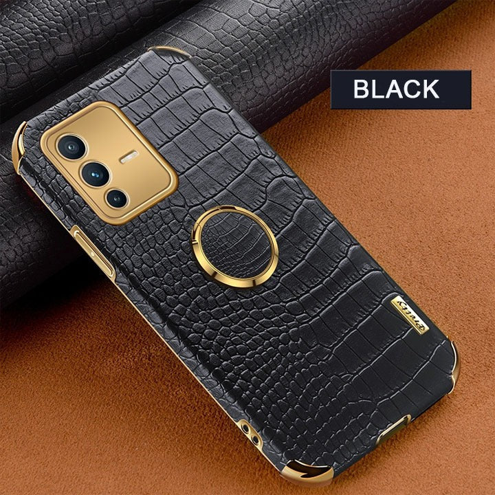 [ FREE SHIPPING] Crocodile Pattern Leather Case For Vivo V23