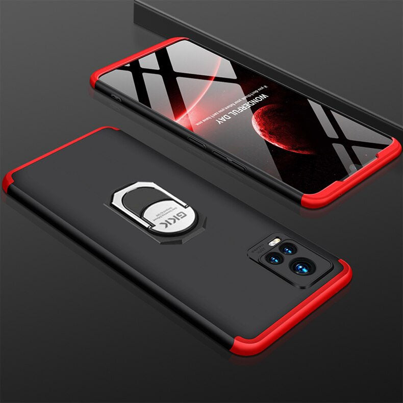 [FREE SHIPPING] Vivo V20 - Gkk Original (With Ring Holder) Shock Proof Full Protection Cover 360 Case