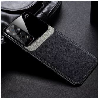 [ FREE SHIPPING] Luxury Slim Leather Case Lens Shockproof BackCover For Redmi Note 11 Pro