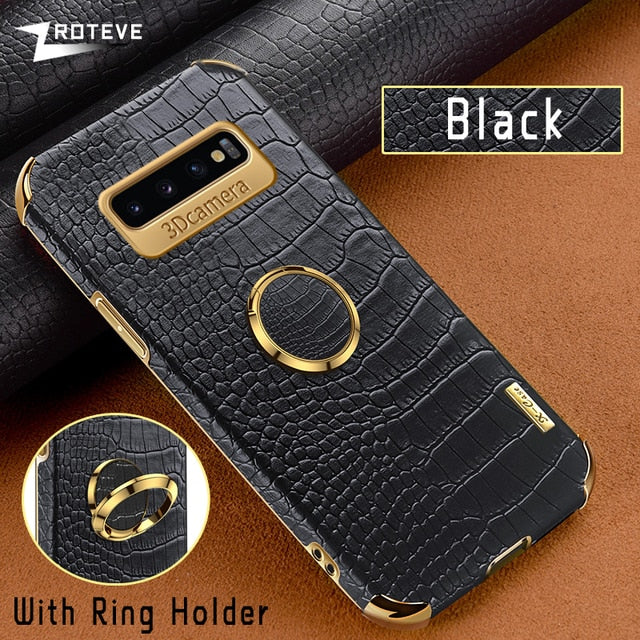[ FREE SHIPPING] Crocodile Pattern Leather Case For Samsung S10