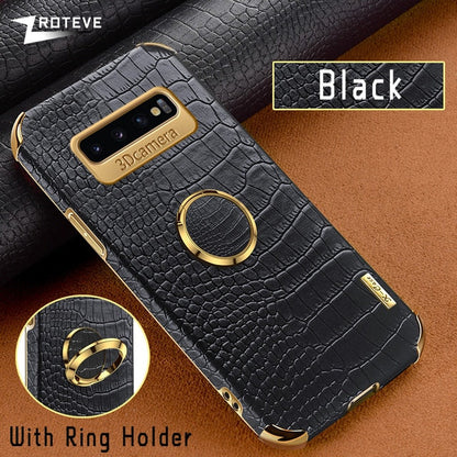 [ FREE SHIPPING] Crocodile Pattern Leather Case For Samsung S10