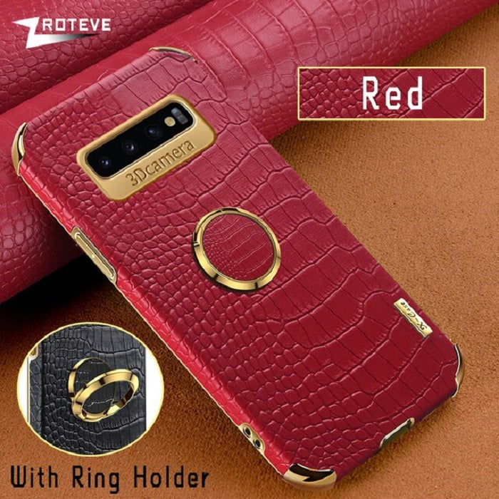 [ FREE SHIPPING] Crocodile Pattern Leather Case For Samsung S10
