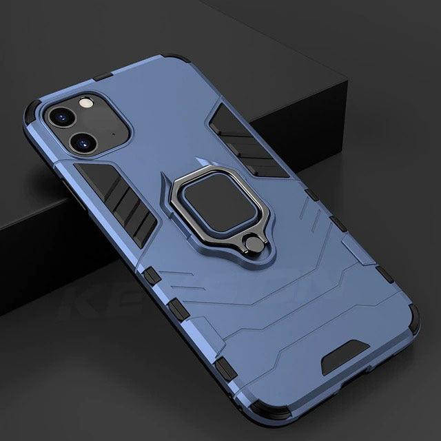 Blue Armor Shockproof Full Protection Case For iPhone 11 online - Clair.pk