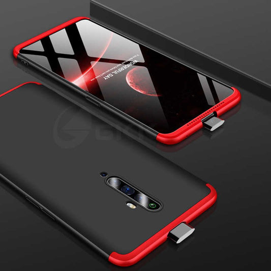 [ FREE SHIPPING] Oppo Reno 2f - Gkk Original Shock Proof Full Protection Cover 360 Case - Red & Black