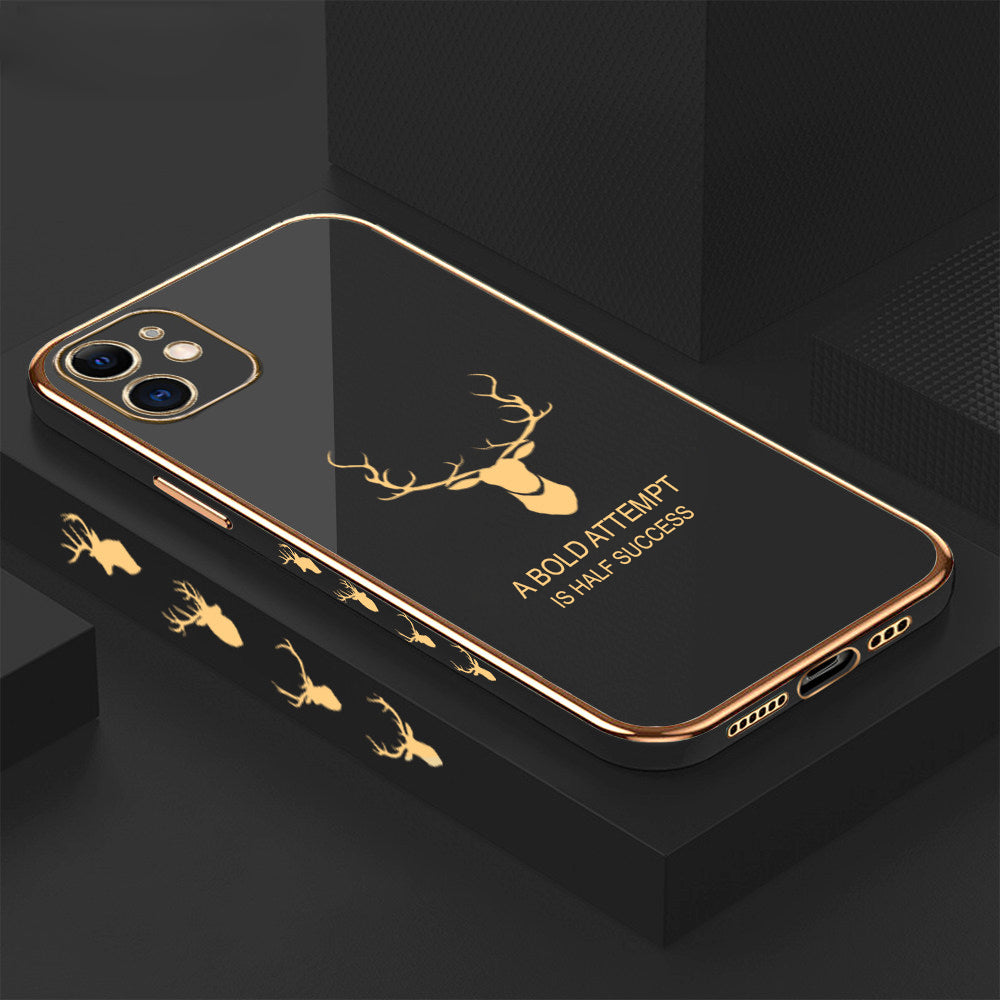 [ FREE SHIPPING] Luxury 6D Plating Case For Iphone 11 Markhor Platting Back Cover Soft Silicone Square Phone Cases