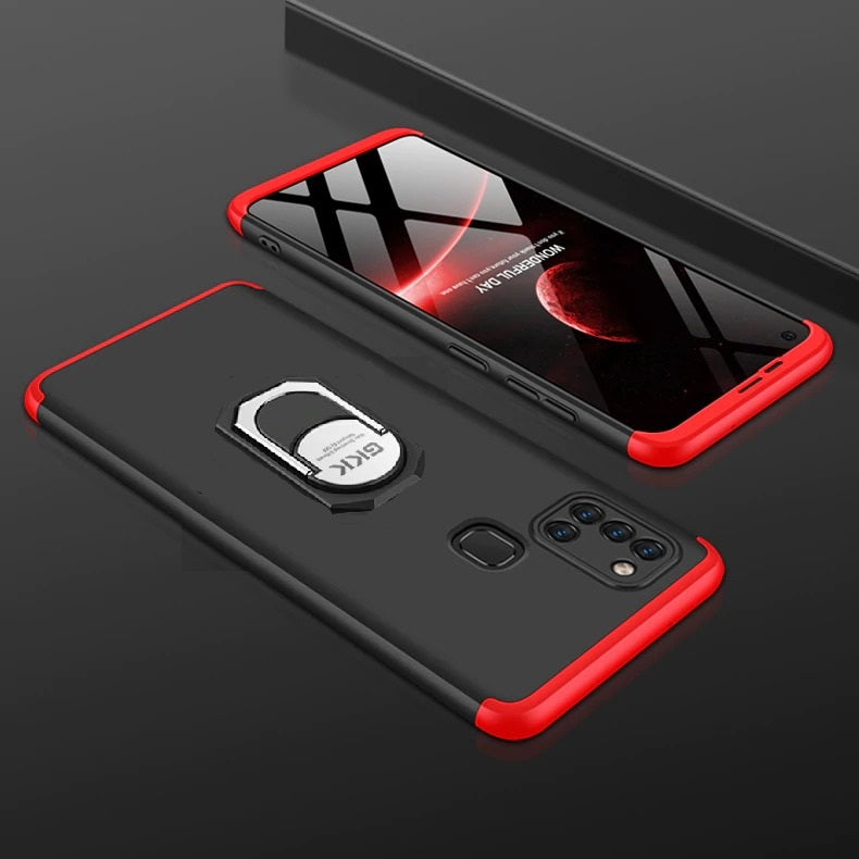 Samsung A21s Gkk mobile Case ring holder Red & Black 