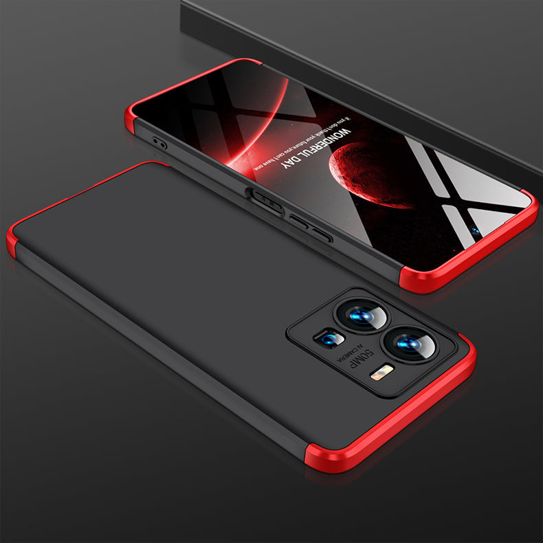 [ FREE SHIPPING] Vivo V25e- Gkk Original Shock Proof Full Protection Cover 360 - Red Black