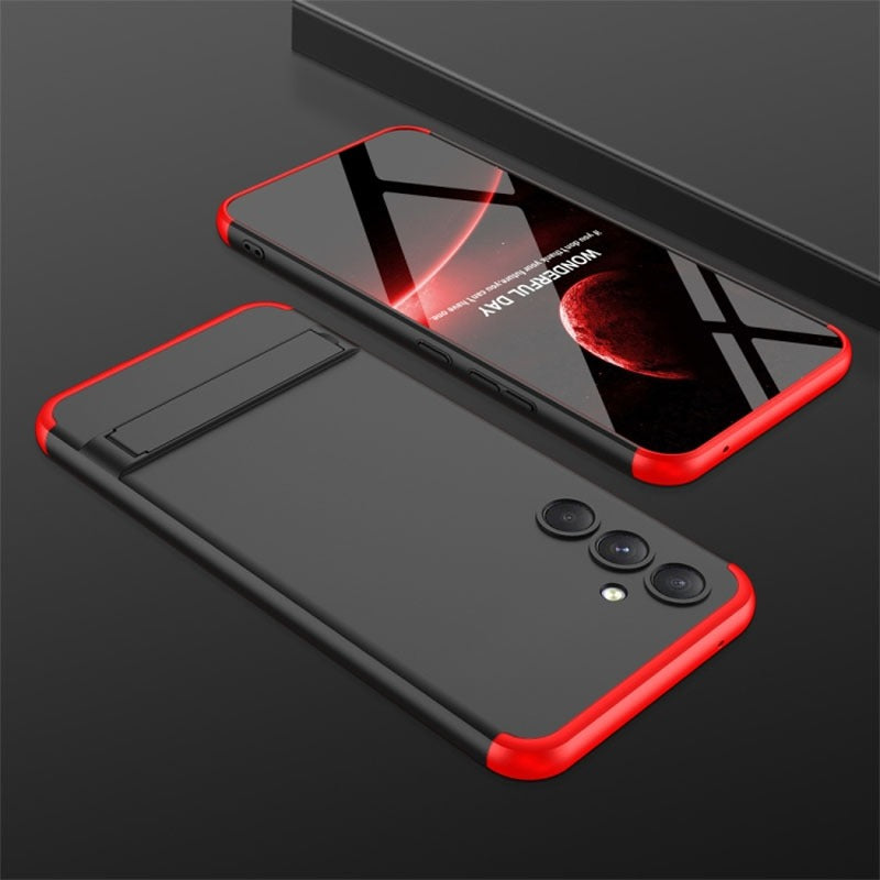 [ FREE SHIPPING] SAMSUNG A34- GKK ORIGINAL SHOCK PROOF FULL PROTECTION COVER 360 CASE - RED & BLACK