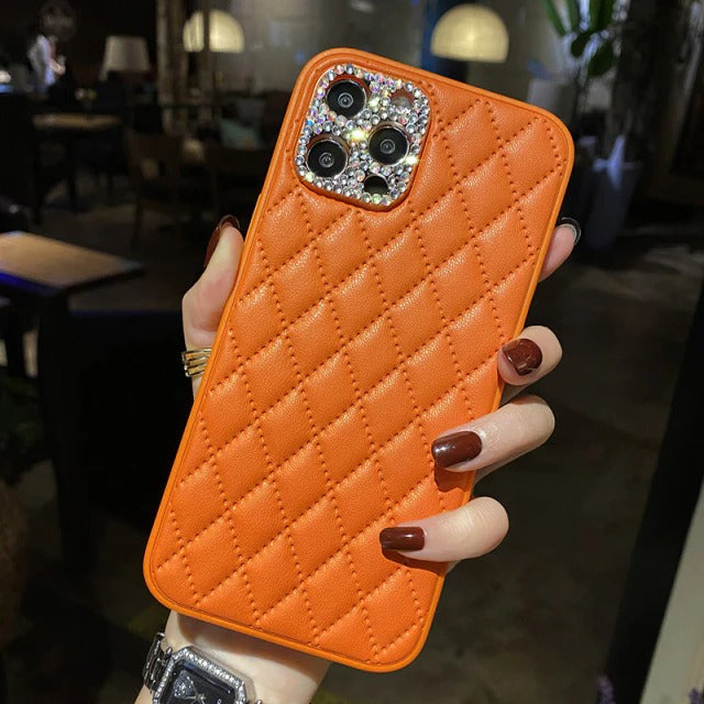 Iphone 13 pro max Diamond leather Phone Case