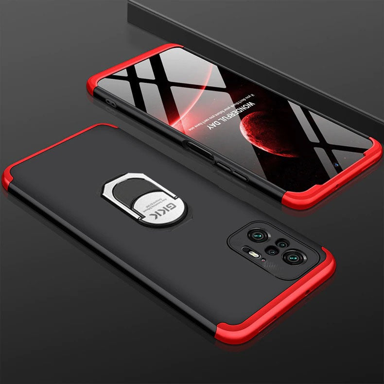 [ FREE SHIPPING] Redmi Note 10 Pro  - Gkk Original Shock Proof Full Protection Cover 360 Case With Ring Holder