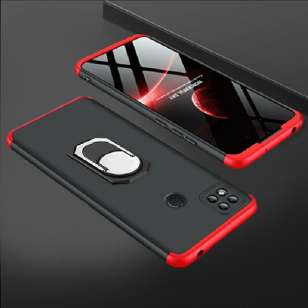 [ FREE SHIPPING] Redmi 10A - Gkk Original Shock Proof Full Protection Cover 360 Case With Ring Holder