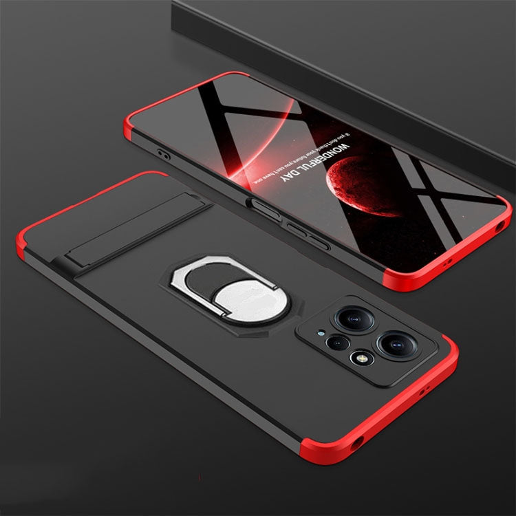 [ FREE SHIPPING] REDMI NOTE 12 (4G)- GKK ORIGINAL SHOCK PROOF FULL PROTECTION COVER 360 WITH RING HOLDER - RED BLACK