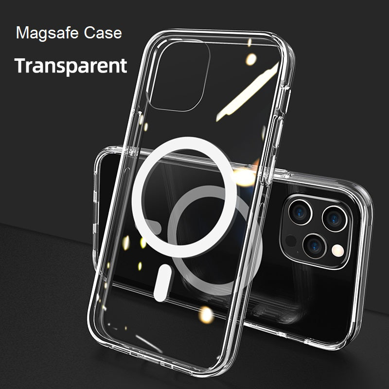 [ FREE SHIPPING]  For Magsafe Magnetic Wireless Charging Case For iPhone 13 Pro - Clear