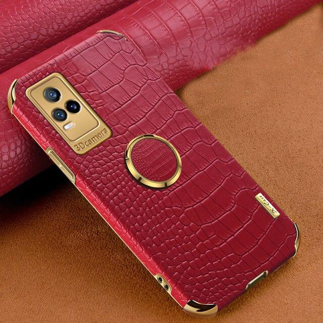 [ FREE SHIPPING] Crocodile Pattern Leather Case For Vivo V21e