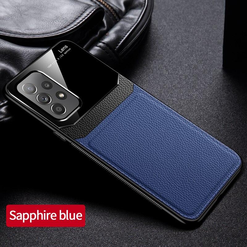 [FREE SHIPPING] Luxury Slim Leather Case Lens Shockproof Back Cover For Samsung A53