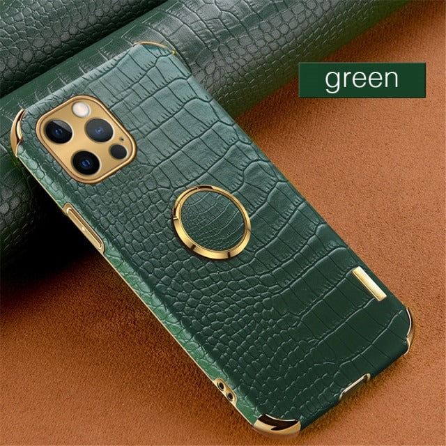 [ FREE SHIPPING] Crocodile Pattern Leather Case For Iphone 11 Pro Max