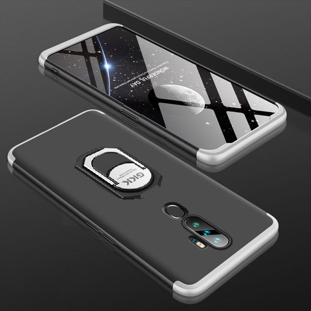 [FREE SHIPPING] Gkk 3in1 Full Protection Case With Ring Holder For Oppo A9 2020
