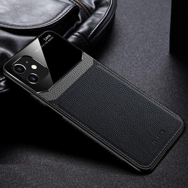 iphone 11 Leather Shockproof mobile cover - Clair.pk