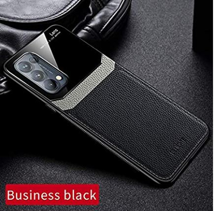 [ FREE SHIPPING] Luxury Slim Leather Case Lens Shockproof BackCover for Oppo Reno 5