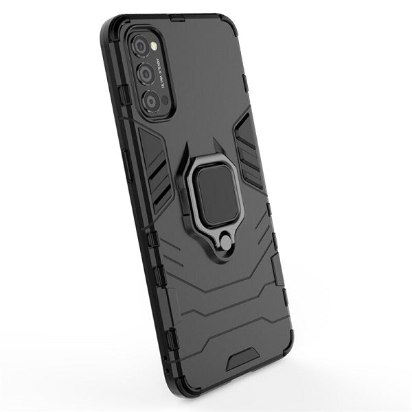[FREE SHIPPING] Armor Shockproof (With Ring Holder) Full Protection Case For Oppo Reno 4 - Black
