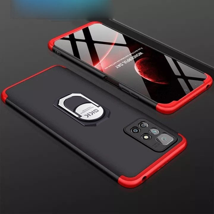 [ FREE SHIPPING] Redmi 10 - Gkk Original Shock Proof Full Protection Cover 360 Case With Ring Holder