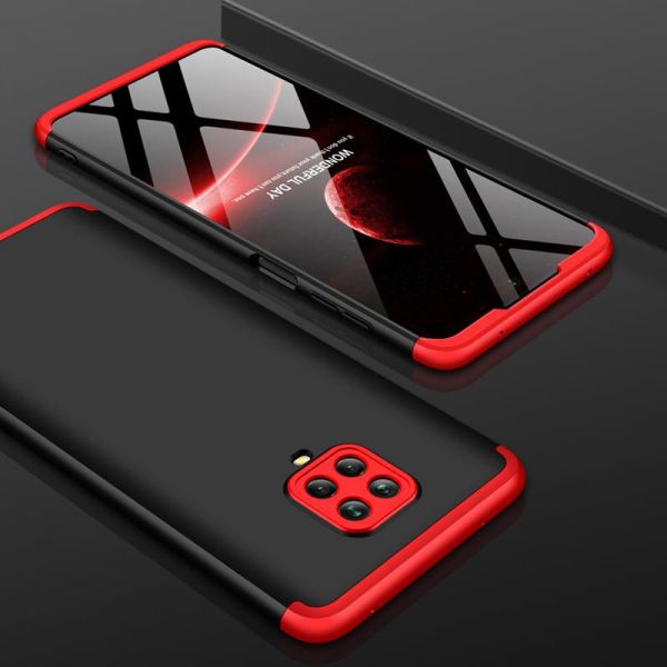 [FREE SHIPPING] Gkk 3in1 Full Protection Case For Note 9 Pro - Red Black