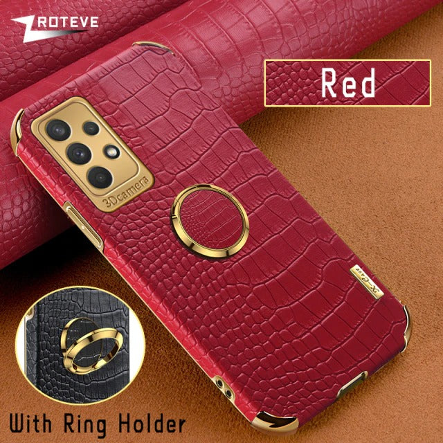 [ FREE SHIPPING] Crocodile Pattern Leather Case For Samsung A53