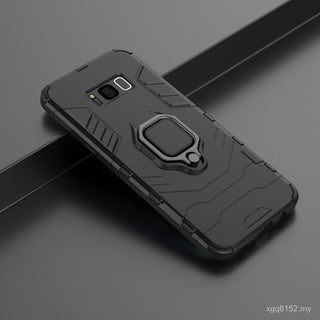 [FREE SHIPPING] ARMOR RING HOLDER FULL PROTECTION CASE FOR SAMSUNG S8 PLUS BLACK