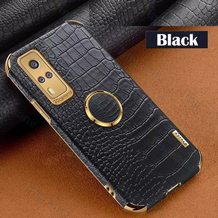[ FREE SHIPPING] Crocodile Pattern Leather Case For Vivo Y53s