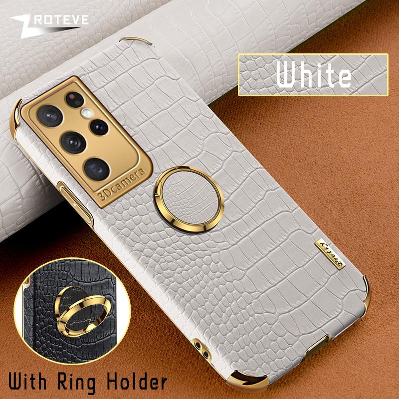 [ FREE SHIPPING] Crocodile Pattern Leather Case For Samsung S23 Ultra