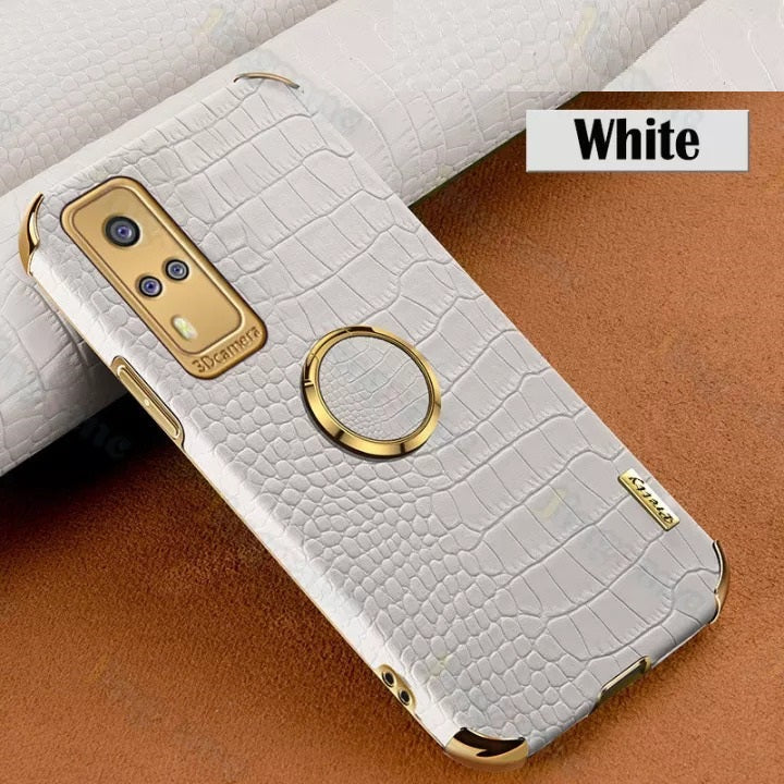 [ FREE SHIPPING] Crocodile Pattern Leather Case For Vivo Y51s