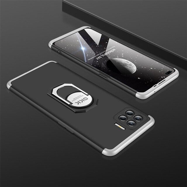 [ FREE SHIPPING] Oppo F17 Pro - Gkk Original Shock Proof Full Protection Cover 360 Case With Ring Holder