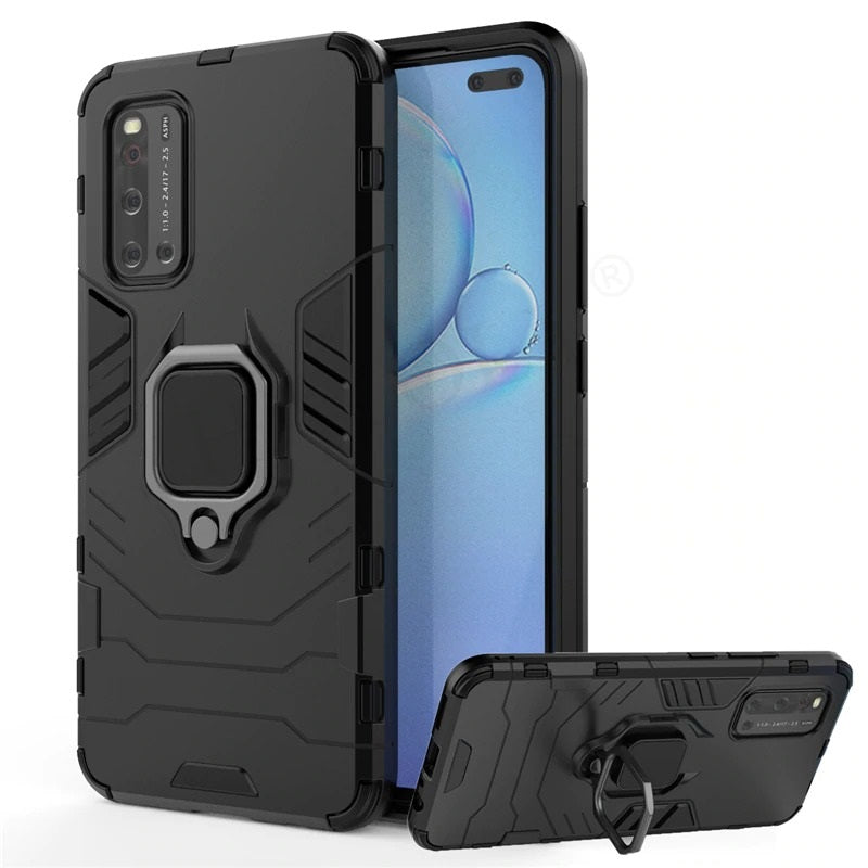 [FREE SHIPPING] Armor Shockproof ll With Ring Holder ll Full Protection Case For Vivo V17 - Black