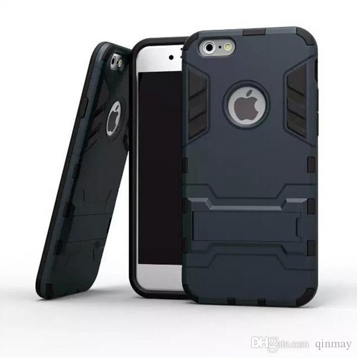 [FREE SHIPPING] Armor Shockproof Full Protection Case For Iphone 6 Plus - Black