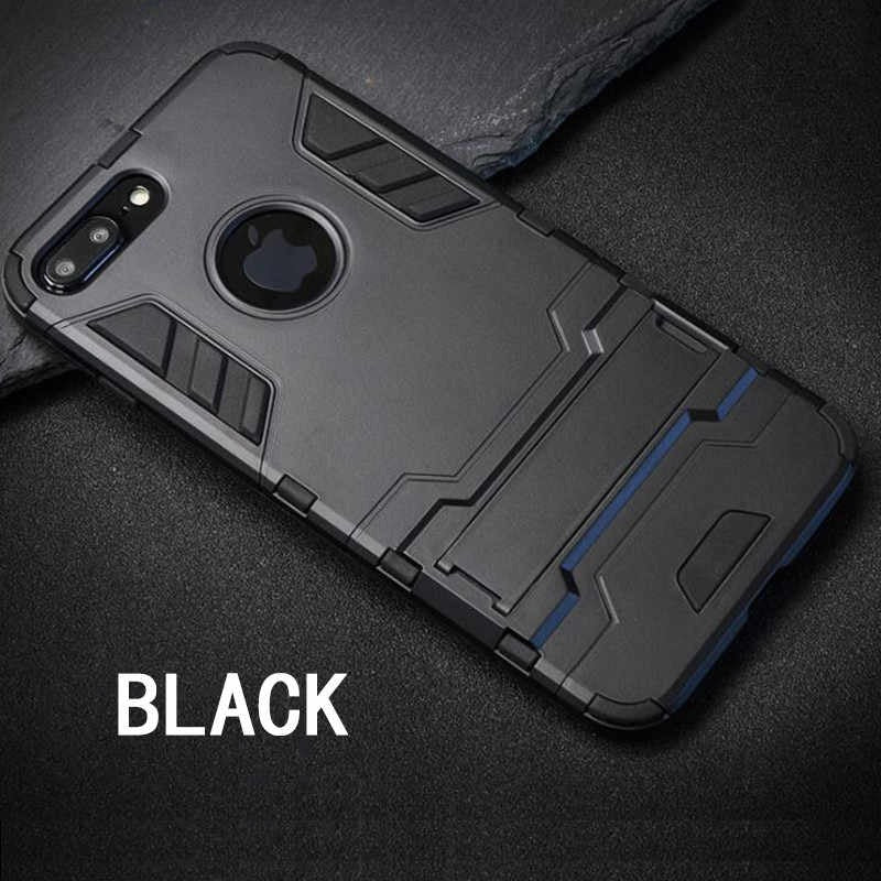 [FREE SHIPPING] Armor Shockproof Full Protection Case For iPhone 7 Plus /8 Plus - Black