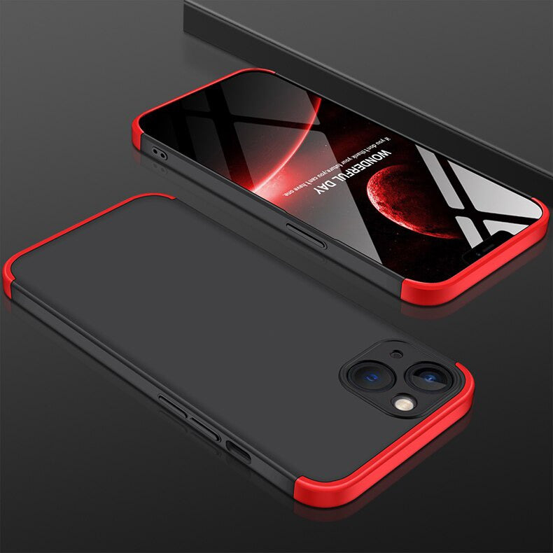 IPhone 13 Gkk ShockProof Cover 360 Case Red & Black