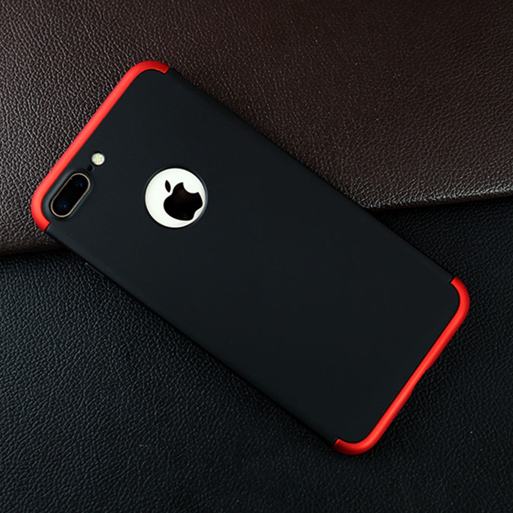 [FREE SHIPPING] Gkk 3in1 Full Protection Case For iPhone 7 Plus/8 Plus - Red & Black
