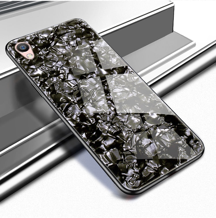 [FREE SHIPPING] Glossy Marble Cases For OPPO F1 Plus - Black