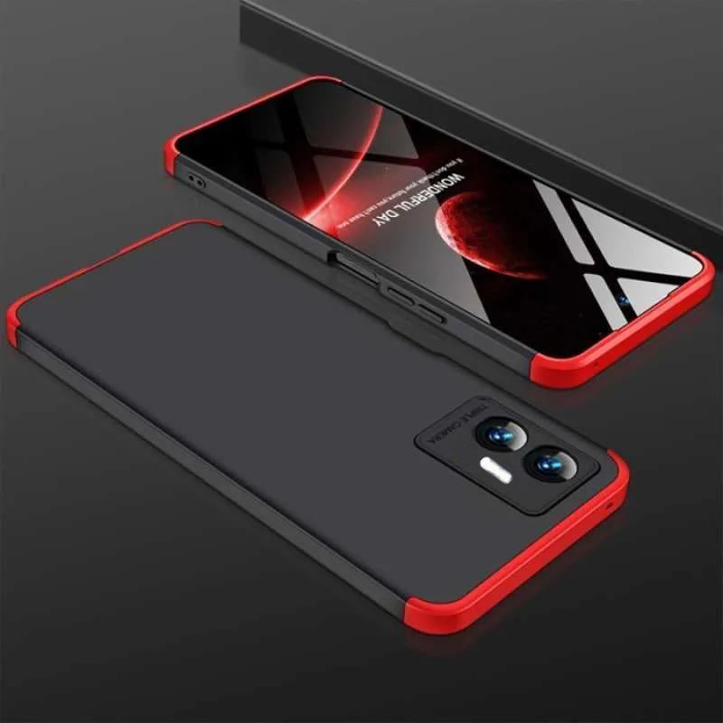 [ FREE SHIPPING] Vivo Y55- Gkk Original Shock Proof Full Protection Cover 360 - Red & Black