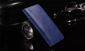 FLOVEME 5.5 Inch Universal Wallet Pouch Case Real Leather Case - Clair.pk