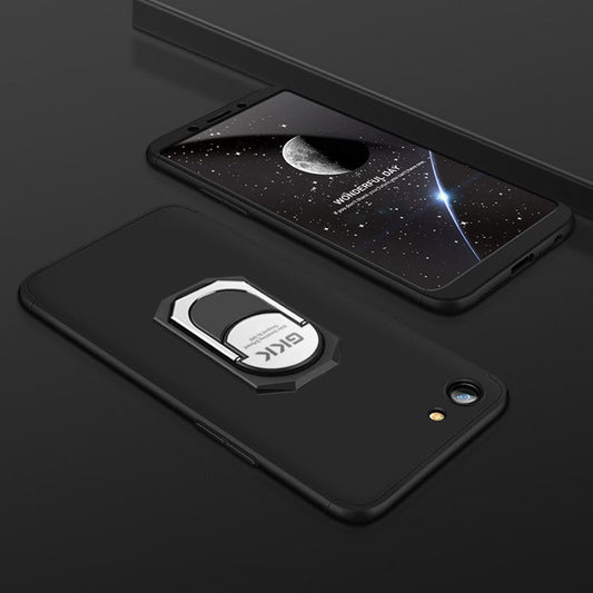 [FREE SHIPPING] Gkk 3in1 Full Protection Case With Ring Holder For Oppo A83 - Black